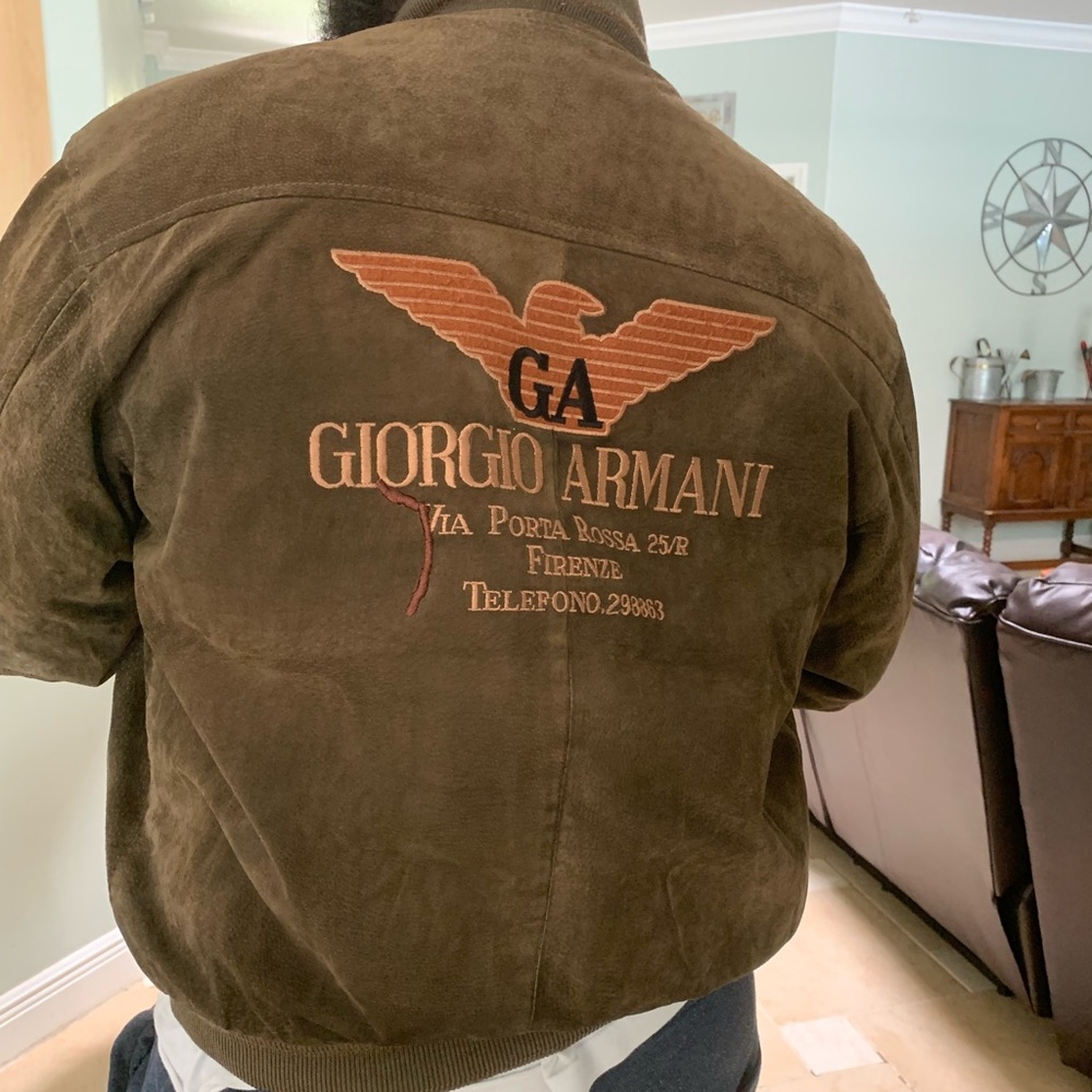 Vintage Giorgio Armani bomber jacket